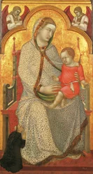 Virgin and Child Enthroned and Donor, Angels